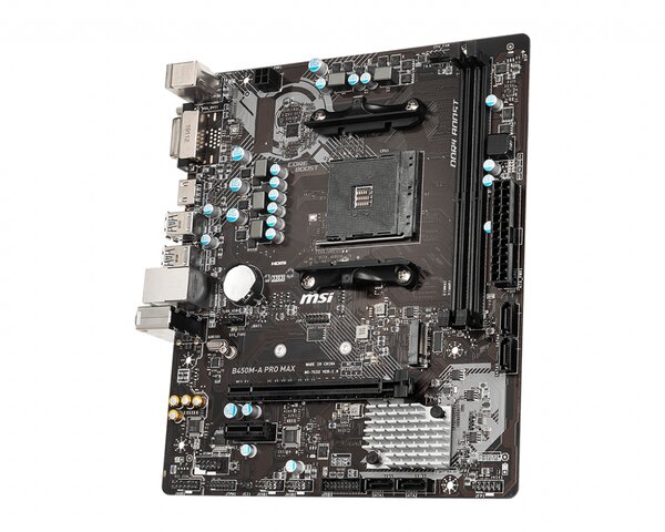 Mainboard MSI B450M-A PRO MAX (Chipset B450/ Socket AM4/DDR4 2 Khe/M-ATX)