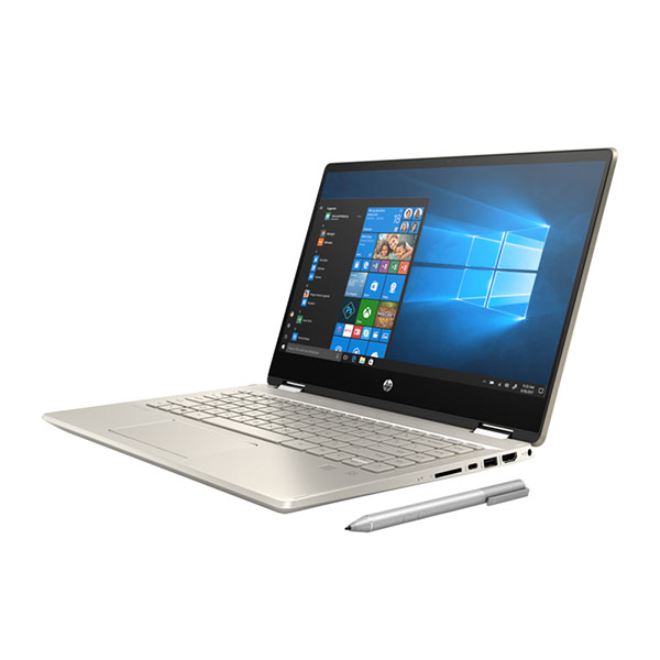 Laptop HP Pavilion x360 14-dw0060TU i3-1005G1/4GD4/256GSSD/14.0FHDT/FP/PEN/BT5/3C43/VÀNG/W10SL/OFFICE_D