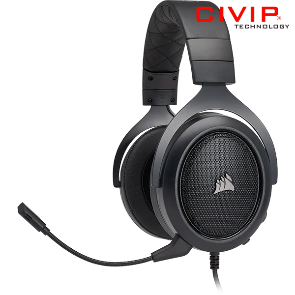 Tai nghe Corsair HS50 STEREO Gaming Headset Carbon (AP Version)_CA-9011170-AP