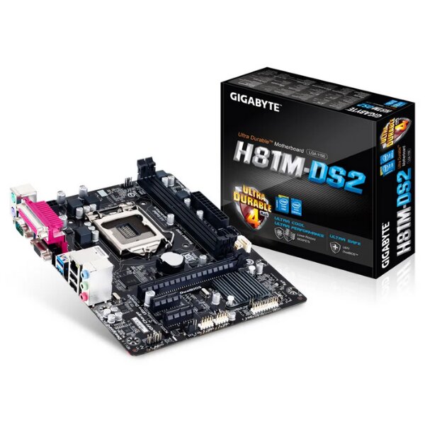 Mainboard Gigabyte H81M DS2 (Chipset H81/ LGA 1150/ DDR3 2 khe/ m-ATX)