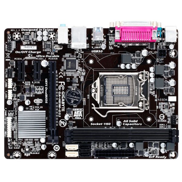 Mainboard Gigabyte H81M DS2 (Chipset H81/ LGA 1150/ DDR3 2 khe/ m-ATX)