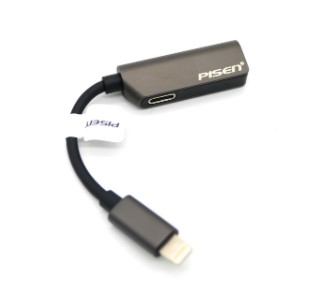 Đầu chuyển Pisen 2 in 1( Charging, Music, lightning +3,5mm)