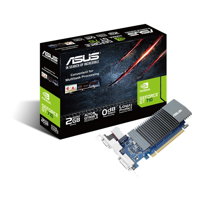 Card Màn Hình ASUS GT710-SL-2GD5-BRK (2GB GDDR5, 64bit, DVI/ VGA/ HDMI)