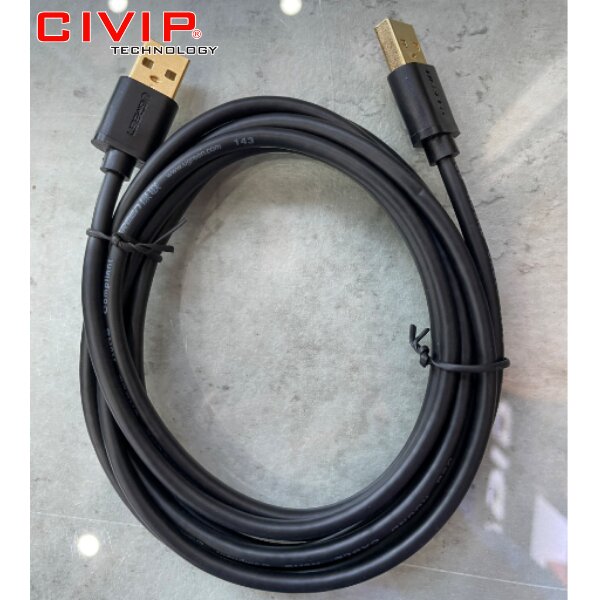 Cáp USB 2.0 2 đầu đực dài 2m Ugreen UG-10311