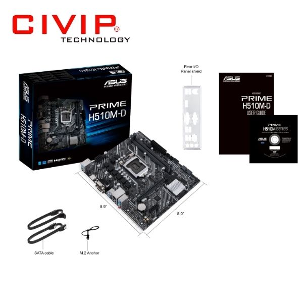 Mainboard Asus Prime H510M-D (Chipset H510, Socket 1200, DDR4, mATX, HDMI, VGA, COM)