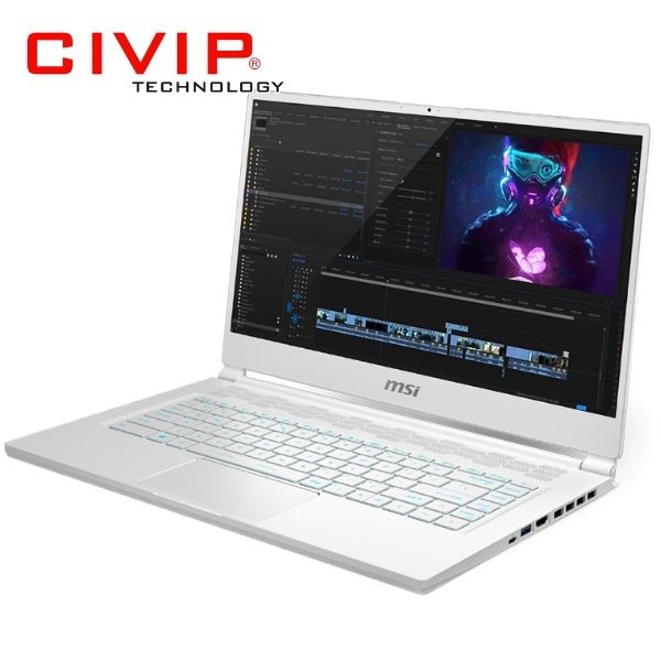 Laptop MSI Gaming Stealth 15M A11SDK White (i7-1185G7, Ram 16G, SSD 512G NVMe, GTX 1660 Ti 6G, FHD 144Hz)