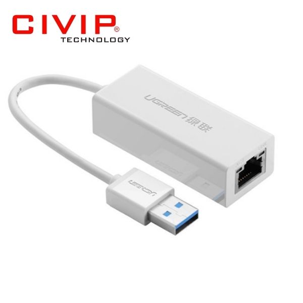 Bộ chuyển đổi USB 3.0 to LAN, hỗ trợ chuẩn Giga Ethernet Ugreen 20256