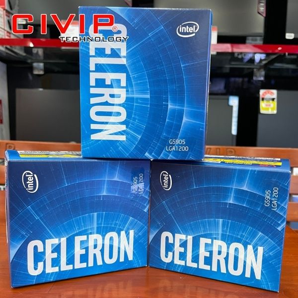 CPU Intel Celeron G5905 (Celeron G5905, Socket LGA1200, Ram DDR4, 2 nhân 2 luồng, Cache 4MB, UHD Graphics 610)