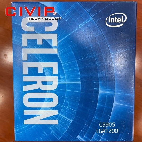 CPU Intel Celeron G5905 (Celeron G5905, Socket LGA1200, Ram DDR4, 2 nhân 2 luồng, Cache 4MB, UHD Graphics 610)