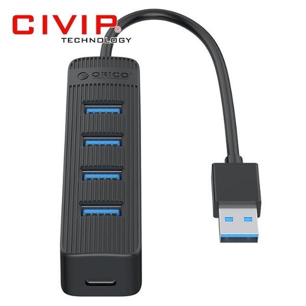 Bộ Chia USB 3.0 1 ra 4 Cổng Orico TWU3-4A-BK