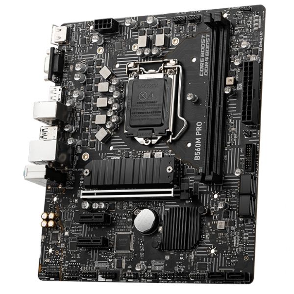 Mainboard MSI B560M PRO (Chipset B560, Socket 1200, DDR4, mATX, VGA, HDMI, DisplayPort)