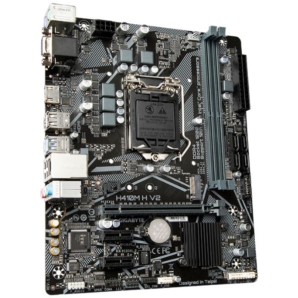 Mainboard Gigabyte H410M-H V2 (Chipset Intel H410/Socket LGA1200/Ram DDR4, mATX, VGA, HDMI)