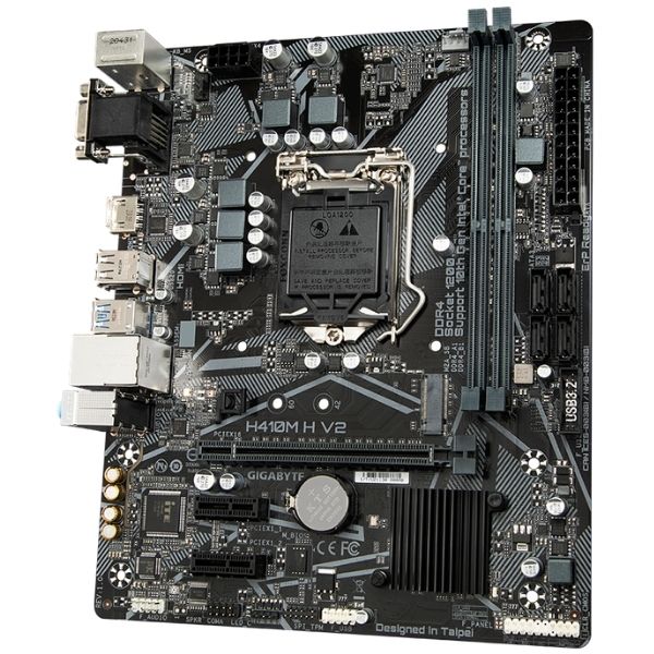 Mainboard Gigabyte H410M-H V2 (Chipset Intel H410/Socket LGA1200/Ram DDR4, mATX, VGA, HDMI)