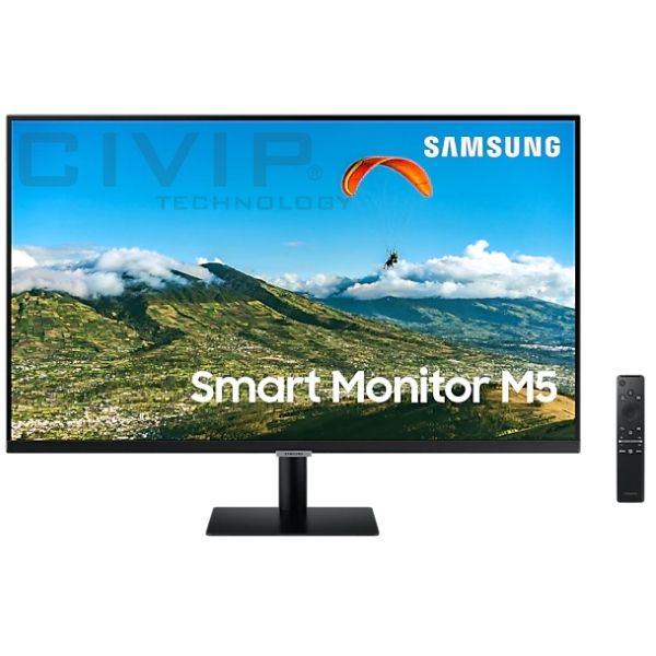 Màn hình Smart LCD Samsung 32Inch (FHD  1920 x 1080, 250 cd/㎡, 8ms, 60Hz, BT, WL, Loa, HDMI - LS32AM500NEXXV)