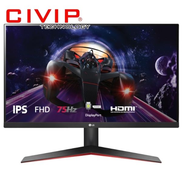 Màn hình LCD LG 24Inch IPS 24MP60G-B(FHD 1920x1080, IPS 16:9, 250 cd/m², NTSC 72%, 1ms, 75Hz, VGA, HDMI, DP)