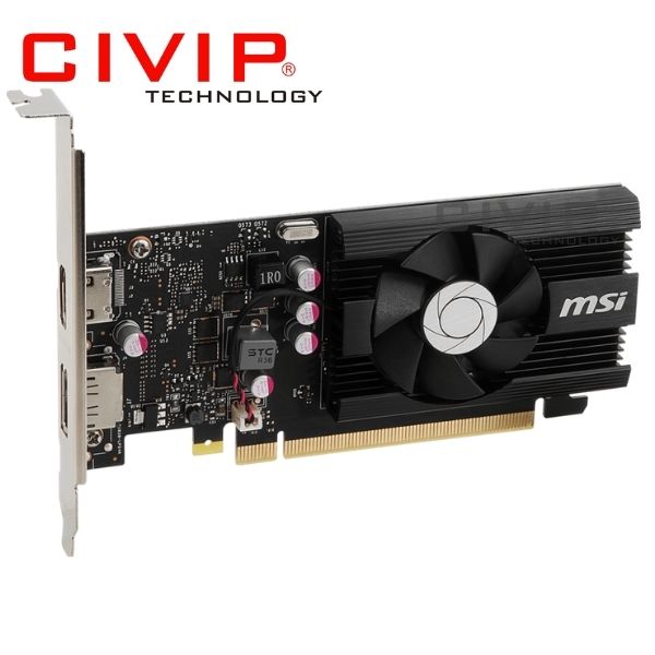 Card Màn Hình MSI GeForce GT 1030 2GD4 LP OC (2GB GDDR4, 64bit, 384 CUDA, HDMI/ DisplayPort)