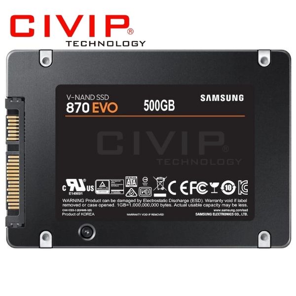 Ổ cứng SSD Samsung 870 EVO 500GB SATA III 6Gb/s 2.5 inch - MZ-77E500BW