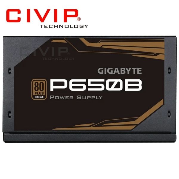 Nguồn Máy Tính Gigabyte GP-P650B 650W (CPU 4+4 Pin x1,  PCI-e 6+2 Pin x4, SATA x6)