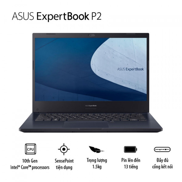 Laptop Asus ExpertBook P2451FA-EK1620 (i5 10210U/8GB RAM/512GB SSD/14 FHD/Đen)