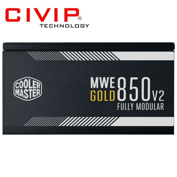 Nguồn Cooler Master 850W MWE Gold FM V2 (Full Modular 850W, 4+4 / 8 CPU, PCl 6+2 x4, 12 SATA, ATX)