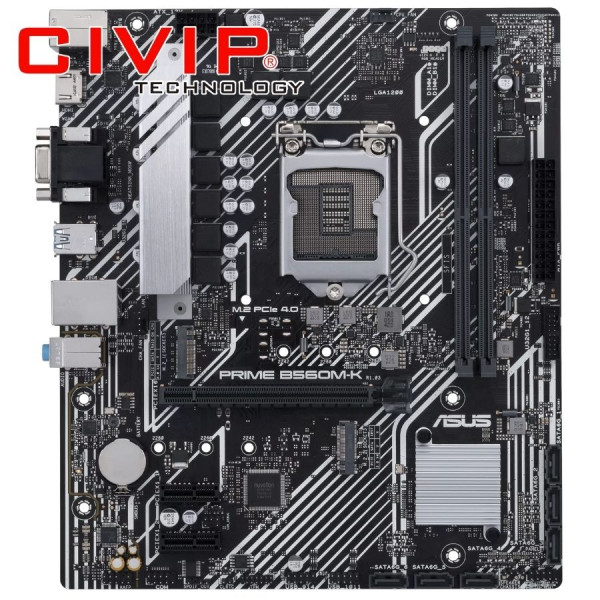 Mainboard Asus Prime B560M-K (Chipset B560, CPU Intel LGA 1200, DDR4, m-ATX, VGA / HDMI)