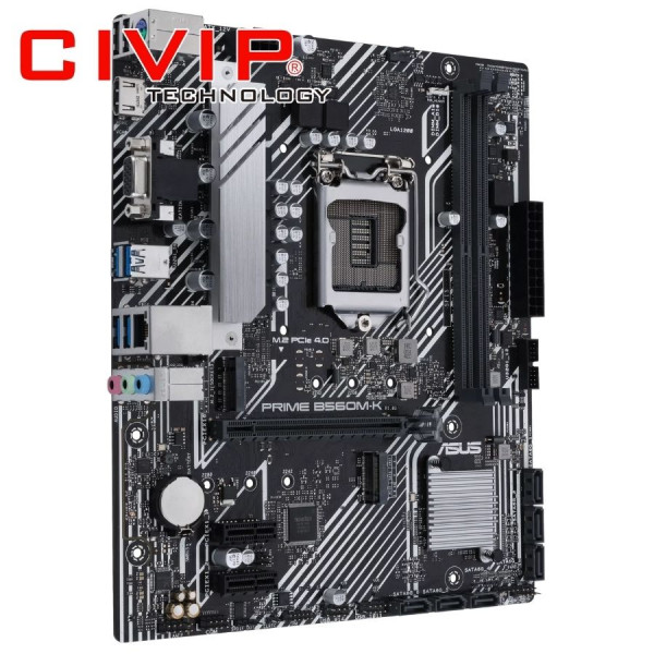 Mainboard Asus Prime B560M-K (Chipset B560, CPU Intel LGA 1200, DDR4, m-ATX, VGA / HDMI)