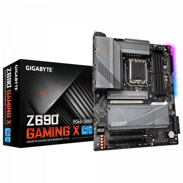 Mainboard Gigabyte Z690 GAMING X DDR5 (Intel Socket 1700, Chipset Z690, Ram DDR5, DisplayPort + HDMI, ATX)