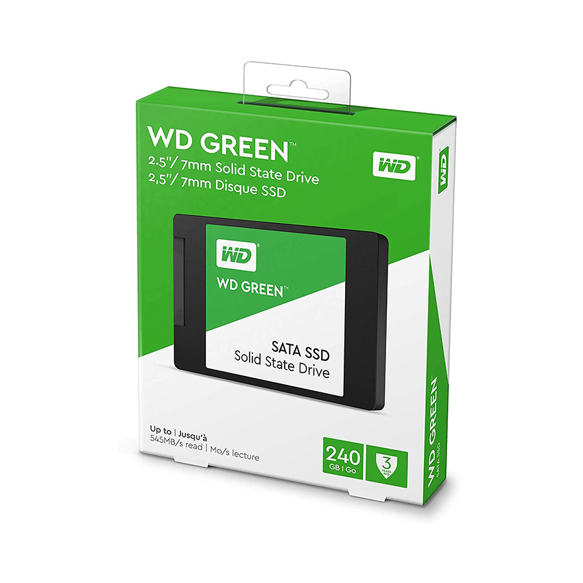 Ổ cứng SSD WD Green (240GB/2.5inch Sata 3/545MBs - 465MBs)