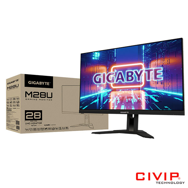 Màn hình Gigabyte M28U Gaming Monitor (28 Inch, 4K IPS , 300cd, 1ms, 144Hz, HDMI / DP)