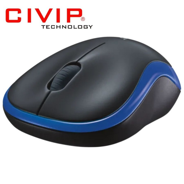 Chuột Logitech không dây M185 Xanh