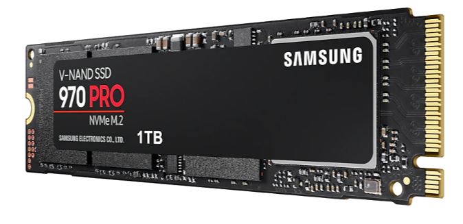 Ổ cứng SSD Samsung 970Pro (1TB/M.2 PCIe 3x4/3.500MBs - 2.700 MB/s)