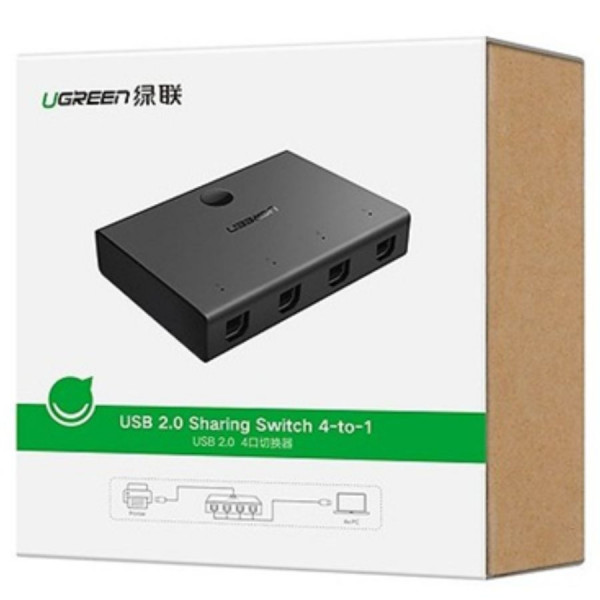 Bộ chia máy in 4 ra 1 cổng USB 2.0 Ugreen 30346