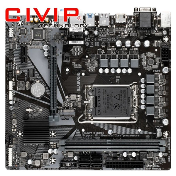 Mainboard Gigabyte H610M H DDR4 (Chipset H610, CPU Intel LGA 1700, Ram DDR4, VGA / HDMI)