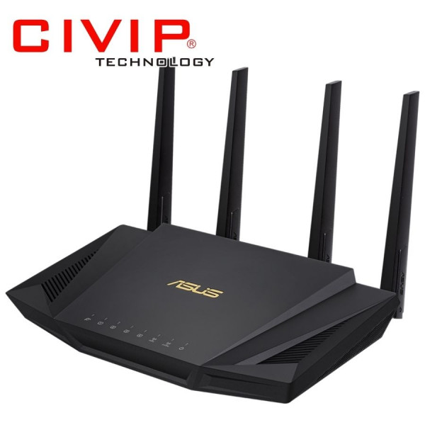 Router Wifi Asus RT-AX58U AX3000 2 băng tần, Wifi 6