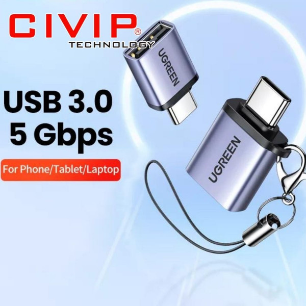 Đầu chuyển đổi OTG USB Type C to USB 3.0 vỏ nhôm Ugreen 50283