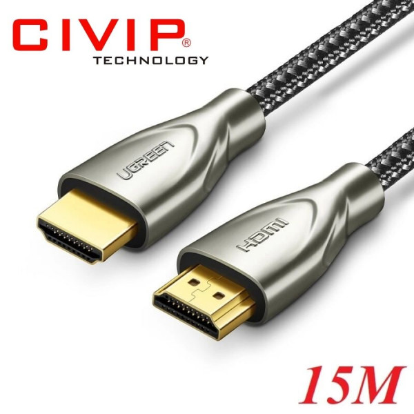 Cáp HDMI 15M 2.0 chuẩn 4K@60MHz mạ vàng Ugreen 50114