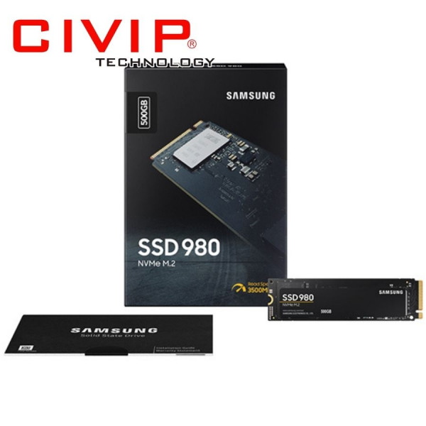 Ổ cứng SSD Samsung 980 500GB PCIe NVMe M2.2280 MZ-V8V500BW