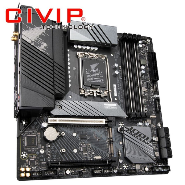 Mainboard Gigabyte Z690M AORUS ELITE AX DDR4 WIFI (Chipset Z690, CPU Intel LGA1700, Ram DDR4, HDMI | DP, mATX)