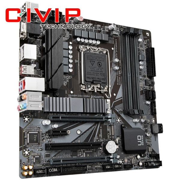 Mainboard Gigabyte B660M D3H DDR4 (Chipset B660, CPU Intel LGA1700, Ram DDR4, VGA | HDMI | DP, mATX)