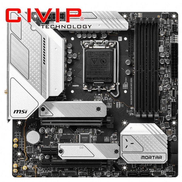 Mainboard MSI MAG B660M MORTAR WIFI DDR4 (Chipset B660, CPU Intel LGA1700, Ram DDR4, HDMI | DP, mATX)