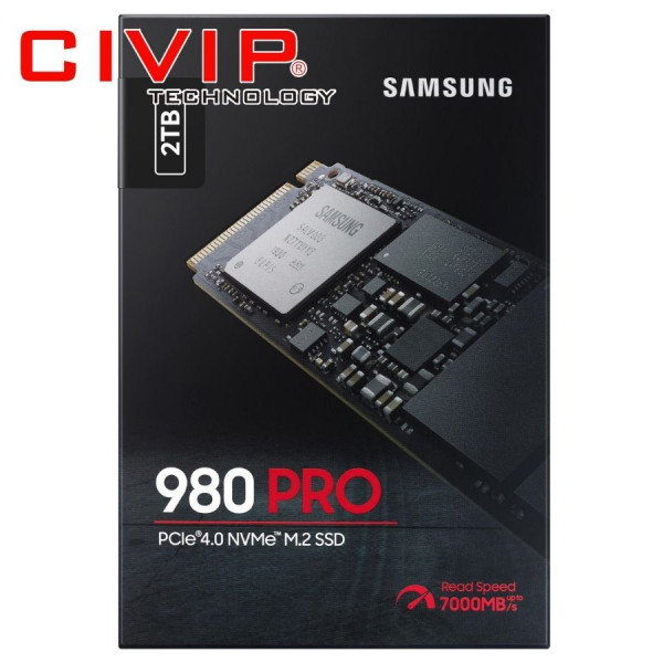 Ổ cứng SSD Samsung 980 PRO 2TB PCIe NVMe 4.0x4 MZ-V8P2T0BW