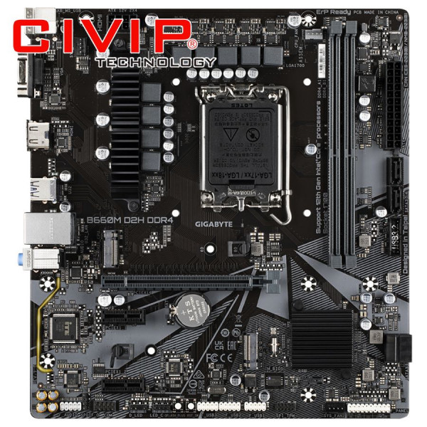 Mainboard Gigabyte B660M D2H DDR4 (Chipset B660, CPU Intel LGA1700, Ram DDR4, HDMI | VGA, mATX)