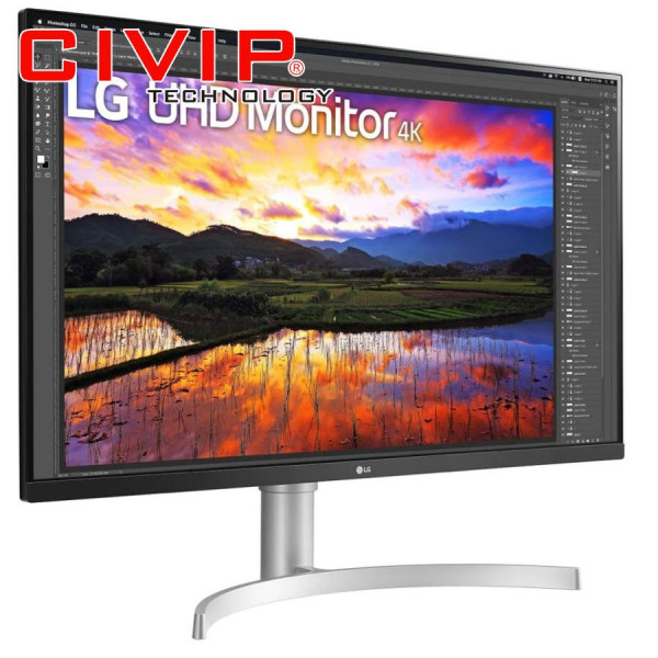 Màn hình LCD LG 32 inch 32UN650-W.ATV (4k, 32Inch IPS, 5ms, 350 cd/m², 60Hz, HDMI | DP | Loa)