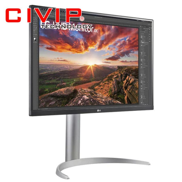 Màn hình LCD LG 27Inch 27UP850N-W (4K/5K, 27Inch IPS, 5ms, 400 cd/m², 60Hz, HDMI | DP | Type C | Loa)