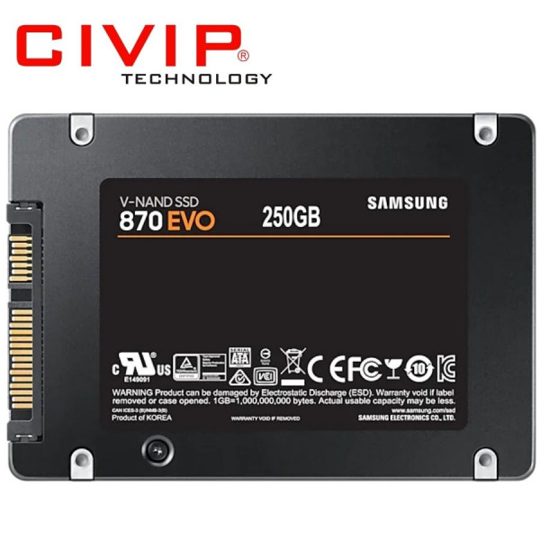 Ổ cứng SSD Samsung 870EVO - 250GB (MZ-77E250BW)