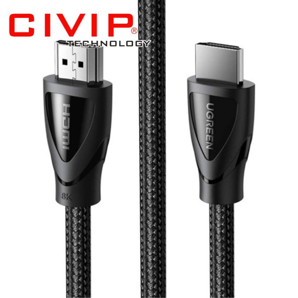 Cáp HDMI 2M 2.1 chuẩn Ultra HD 8K @60Hz Ugreen 80403