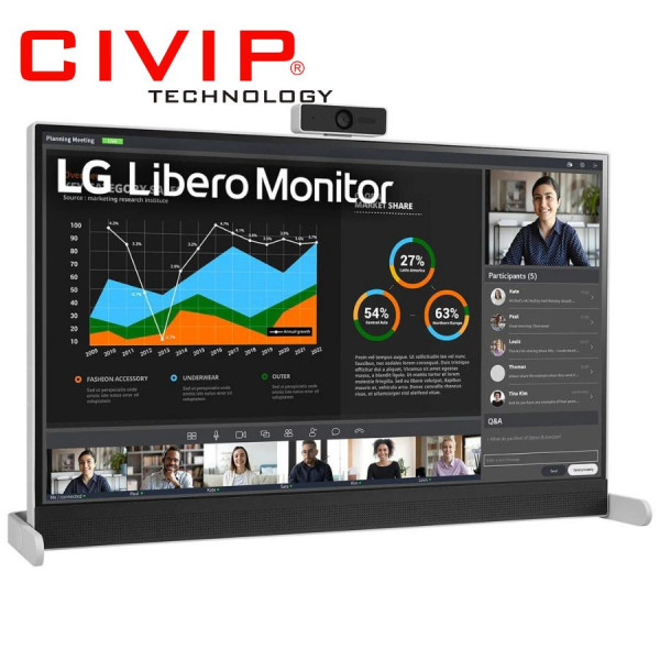 Màn hình LCD LG 27 inch 27BQ70QC-S (2K, IPS 16:9, 350 cd/m², 5ms, Gam màu 99%, 60Hz, HDMI / Type C)