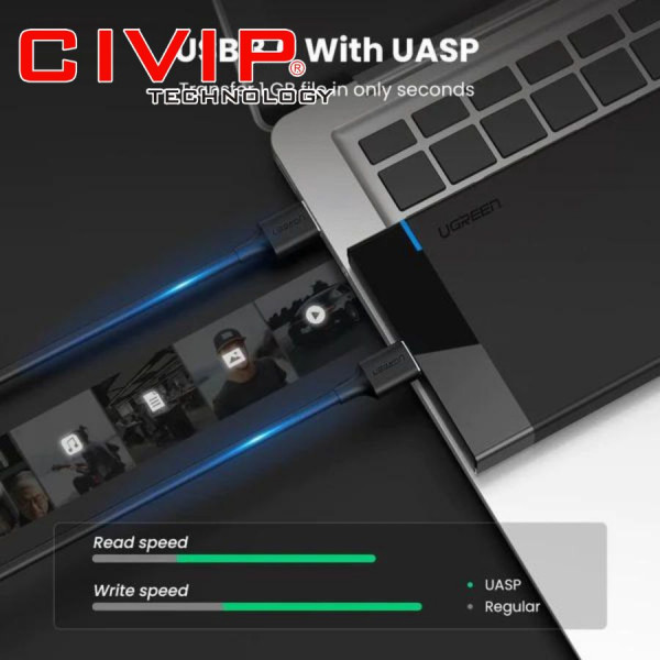 Hộp ổ cứng 2.5 inch USB 3.0 Ugreen 30848