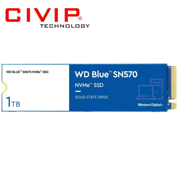 SSD WD Blue SN570 1TB M.2 NVMe PCIe Gen3x4 (WD100T3B0C)