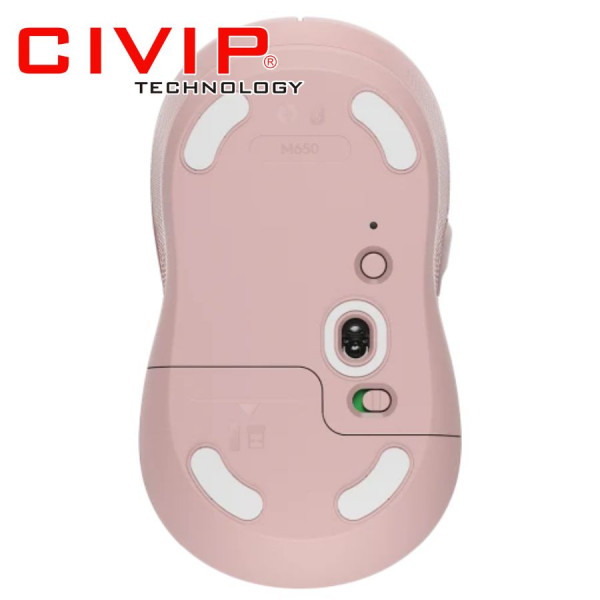 Chuột không dây Bluetooth & Wireless Logitech M650 Pink